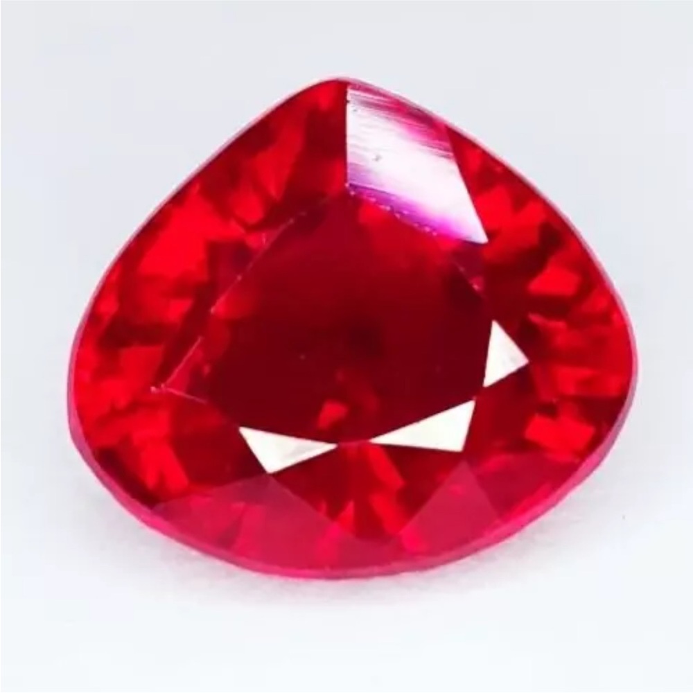 Elegant Red Pear Cut 8.92 ct. Certified Natural Ruby